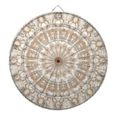 Ivory Flowers Dartboard Dartbord (Voorkant)