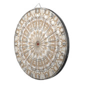 Ivory Flowers Dartboard Dartbord (Voorkant Rechts)