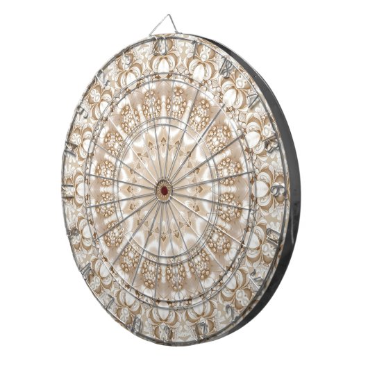 Ivory Flowers Dartboard Dartbord (Voorkant Rechts)