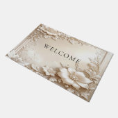 Ivory Flowers Doormat Deurmat (Schuin)
