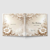 Ivory Flowers Guest Book Gastenboek (Volledig)