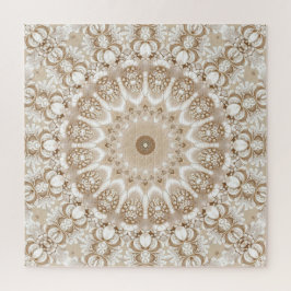 Ivory Flowers Jigsaw Puzzle Legpuzzel