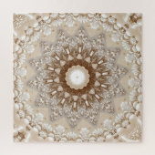 Ivory Flowers Jigsaw Puzzle Legpuzzel (Verticaal)