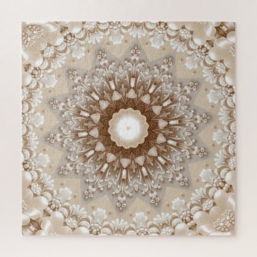 Ivory Flowers Jigsaw Puzzle Legpuzzel (Verticaal)