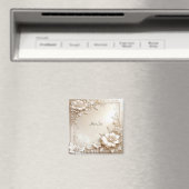 Ivory Flowers Magnet (Insitu (Vaatwasser))