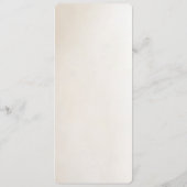 Ivory Flowers Menu (Achterkant)