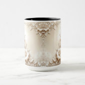 Ivory Flowers Mug Mok (Midden)