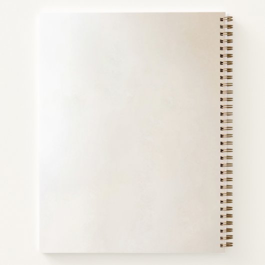 Ivory Flowers Notebook Notitieboek (Achterkant)