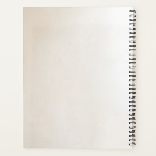 Ivory Flowers Planner (Achterkant)