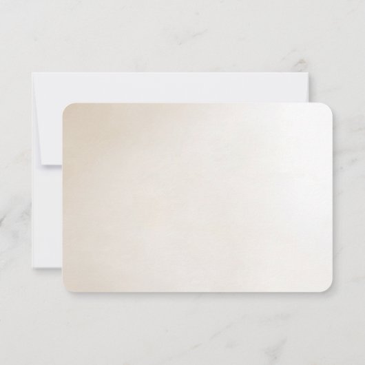 Ivory Flowers RSVP Card (Achterkant)