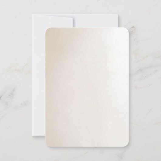 Ivory Flowers RSVP Card (Achterkant)