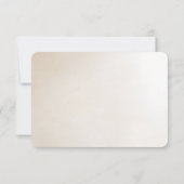 Ivory Flowers RSVP Card Kaartje (Achterkant)