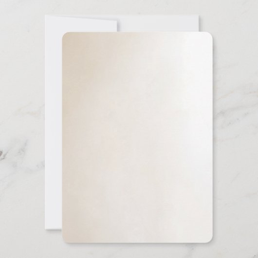 Ivory Flowers Save the Date (Achterkant)