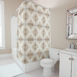 Ivory Flowers Shower Curtain Douchegordijn