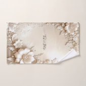 Ivory Flowers Towel Set Bad Handdoek (Handdoek)