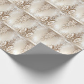 Ivory Flowers Wrapping Paper Cadeaupapier (Hoek)