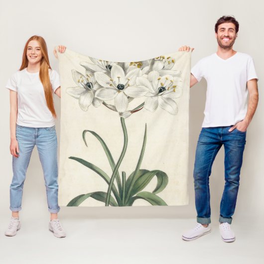 Ivory Garden Fleece Deken (In situ)