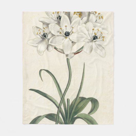 Ivory Garden Fleece Deken (Voorkant)