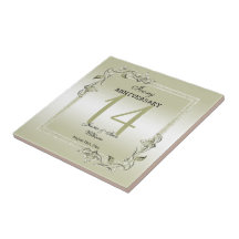 Ivory Gem & Glitter 14th Wedding Jubileum