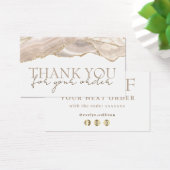 Ivory gold agate Bedankt voor je creditcard Visitekaartje (Bureau)