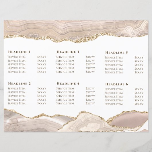 Ivory gold agate brochure (Achterkant)