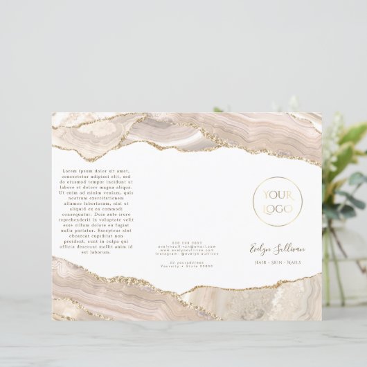 Ivory gold agate brochure (Staand voorkant)