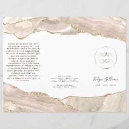 Ivory gold agate brochure