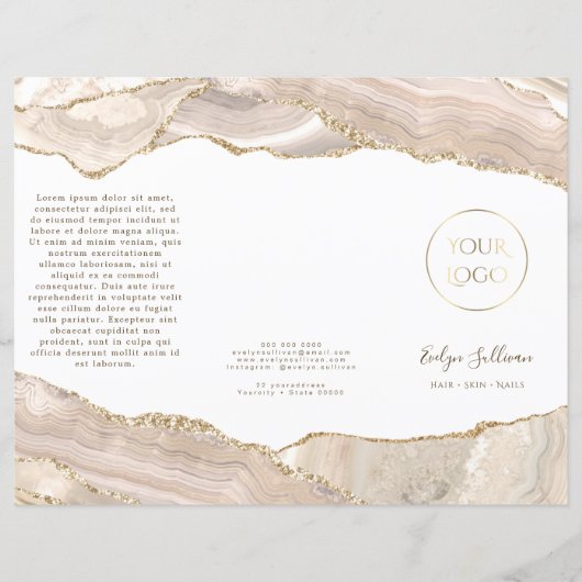 Ivory gold agate brochure (Voorkant)