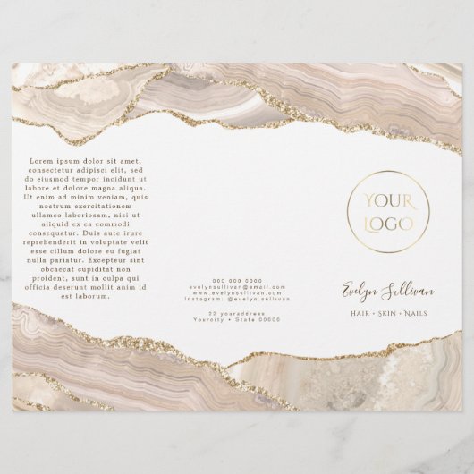 Ivory gold agate brochure (Voorkant)
