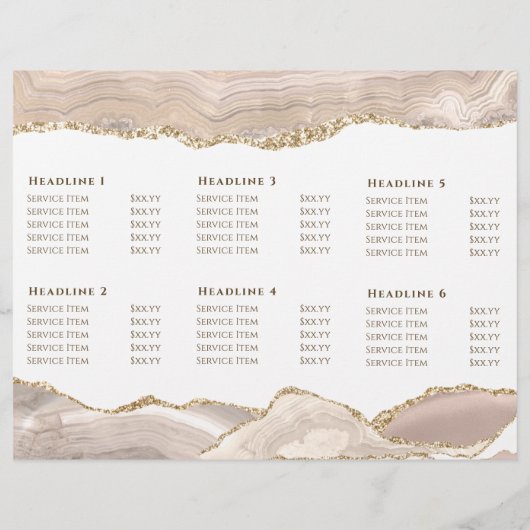 Ivory gold agate brochure (Achterkant)