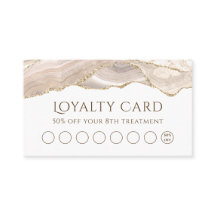 Ivory Gold Agate-loyaliteitskaart