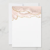 Ivory Gold Agate Sweet 16 Verjaardagsfeest Kaart (Achterkant)