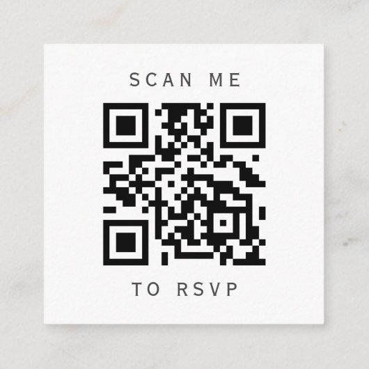 Ivory Gold Agate Wedding QR Code RSVP Informatiekaartje (Achterkant)