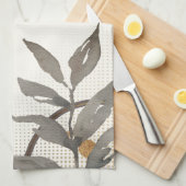 Ivory & Gold Artistic Waterverf verliest Theedoek (Quarter Fold)