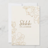 Ivory Gold Botanical Surprise 30th Birthday Kaart (Achterkant)