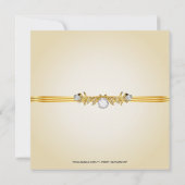 Ivory Gold Diamond Brooch - Jubileum - Uitnodiging (Achterkant)