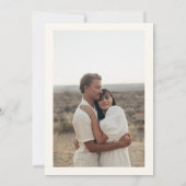 Ivory & Gold Hand Drawn Coastal Seashell Wedding Save The Date (Achterkant)