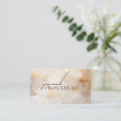 Ivory Gold Interieurontwerper Bedrijf Visitekaartje (Staand voorkant)