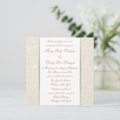 Ivory & Gold Invitation Kaart (Staand voorkant)