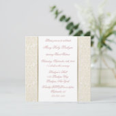 Ivory & Gold Sweet Sixteen Uitnodiging (Staand voorkant)