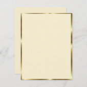 Ivory & Gold Trim (Voorkant / Achterkant)