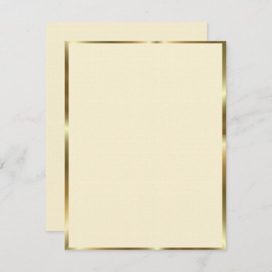 Ivory & Gold Trim (Voorkant / Achterkant)