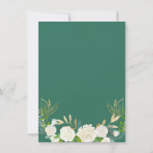 Ivory Golden Floral Nursing School Afstuderen Kaart (Achterkant)