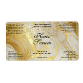 Ivory Goud Glitter Cosmetica Druppelfles Etiket (Voorkant)