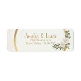 Ivory Goud Groene Huwelijk Elegant Goud Etiket
