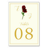 Ivory Goud Roze Trouwen Kaart (Achterkant)