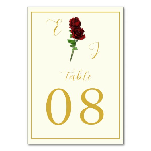 Ivory Goud Roze Trouwen Kaart (Achterkant)