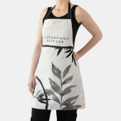 Ivory & Gray Hummingbird + Jouw naam Kitchen Schort (Insitu)