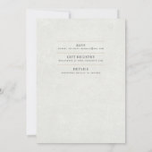Ivory Gray Weddenschap Direct Digital Download Kaart (Achterkant)