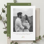 Ivory & Green | Chic Floral Wedding Save the Date
